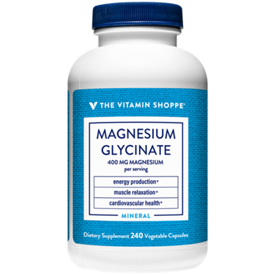 Magnesium Glycinate – Supports Energy Production & Cardiovascular Health – 400 MG (240 Capsules)