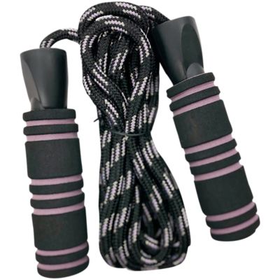 Oak and Reed JRW2544 Weighted Jump Rope - Black/Mauve