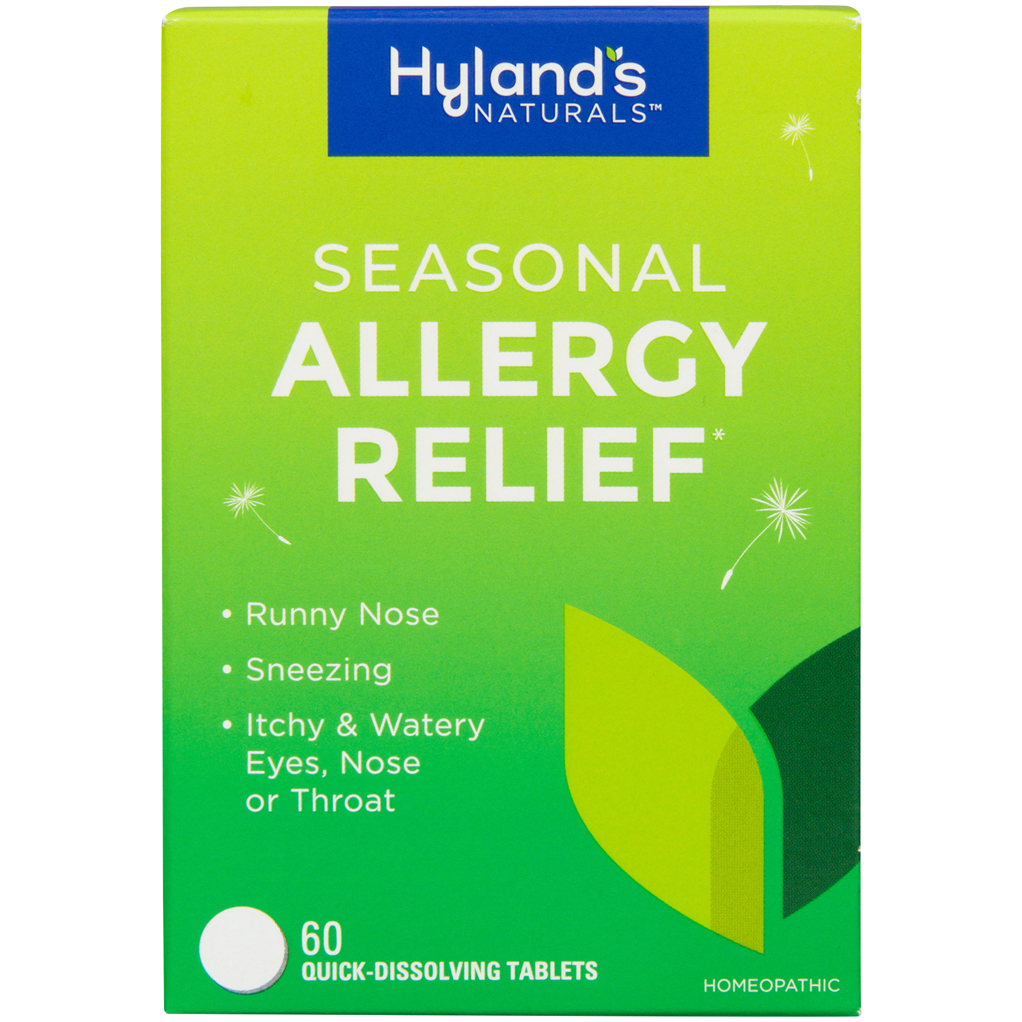 Homeopathic Seasonal Allergy Relief QuickDissolving Tablets 60 Tablets