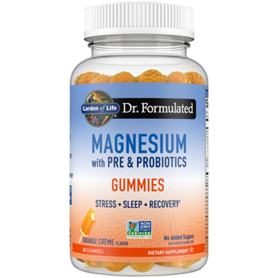 Magnesium - Pre & Probiotics - Stress, Sleep & Recovery - Orange Crème (60 Gummies)