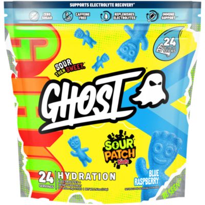 GHOST Hydration Mix - SOUR PATCH KIDS BLUE RASPBERRY (24 Sticks)