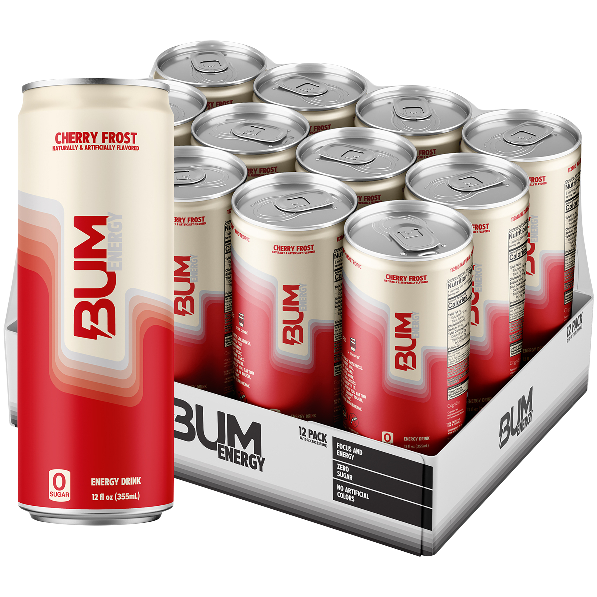 Energy Drink  Cherry Frost 12 Drinks 12 Fl Oz Each