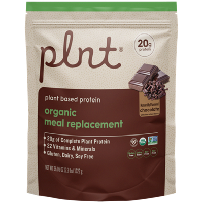 Organic Meal Replacement – Plant-Based Protein Powder – Chocolate (36.05 oz./28 Servings)