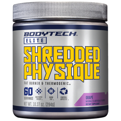 Shredded Physique – Fat Burner and Thermogenic – Grape (10.37 oz./60 Servings)
