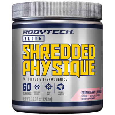 Shredded Physique – Fat Burner and Thermogenic – Strawberry Lemonade (10.37 oz./60 Servings)
