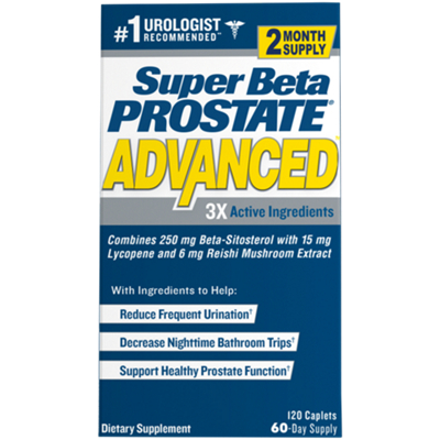Super Beta Prostate Advanced - Prostate Support Complex with Beta-Sitosterol (120 Caplets)