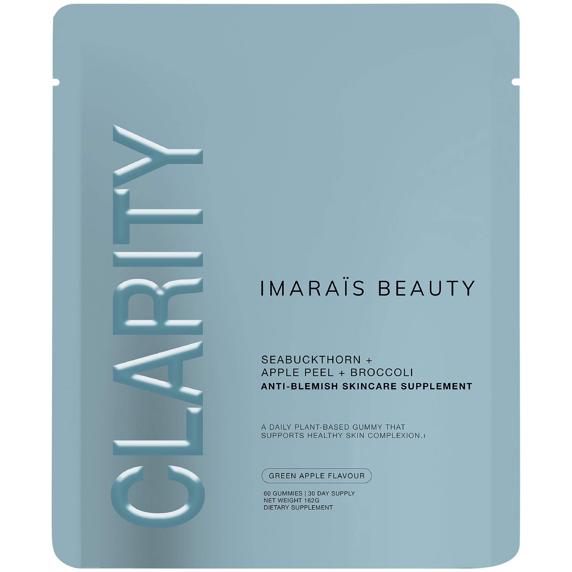 Imarais CLARITY Anti-Blemish Skincare Gummies - Supports Healthy Skin - Green Apple (60 Gummies)