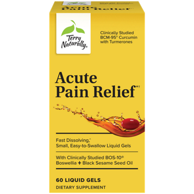 Acute Pain Relief with BCM-95 Curcumin with Turmerones (60 Liquid Gels)