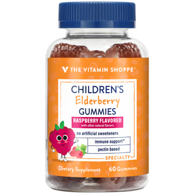 Children's Elderberry Gummies - Immune Support - Raspberry (60 Gummies)