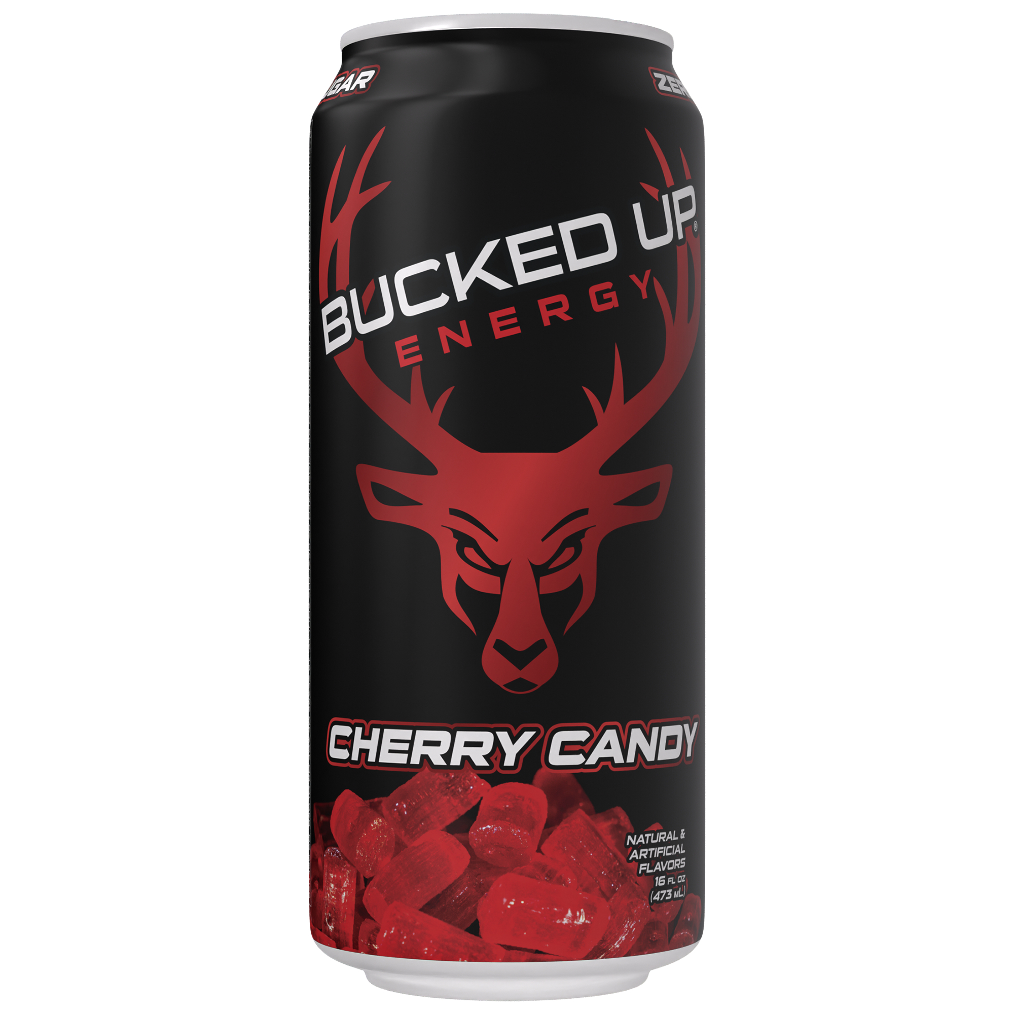 Bucked Up Energy Drink  Cherry Candy 12 Drinks  12 Fl Oz Each