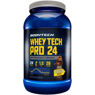 Whey Tech Pro 24 Whey Protein Isolate & Concentrate Powder - Chocolate  Candy Bar (2 Lbs. / 26 Servings) by BodyTech at the Vitamin Shoppe