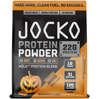 Molk Protein Powder with Infused Probiotics and Digestive Enzymes - Smashing Pumpkin (2.3 lbs./31 Servings)