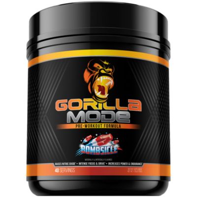 Gorilla Mode Nitric Stimulant Free Pre-Workout Best Tasting and Most  Effective Stimulant Free Pre-Workout/Massive Pumps Vasodilation Power / 646  Grams (Bombsicle)