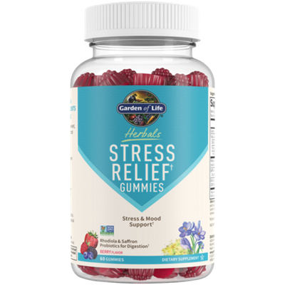 Herbals Stress Relief Gummies - Stress & Mood Support - Berry (60 Gummies)