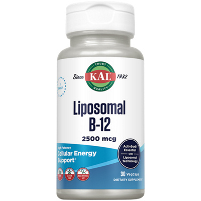 Liposomal B-12 - Cellular Energy Support - 2,500mcg (30 Capsules)
