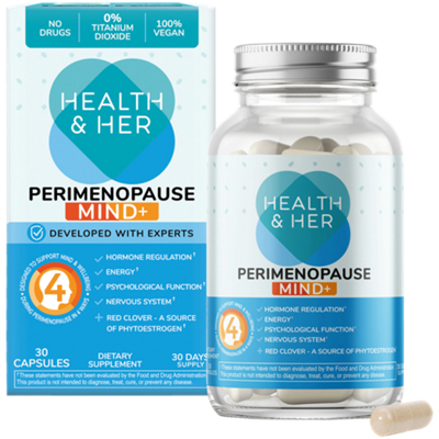 Peri Mind+ Multi-Nutrient Support for Women - Contains Magnesium (30 Capsules)