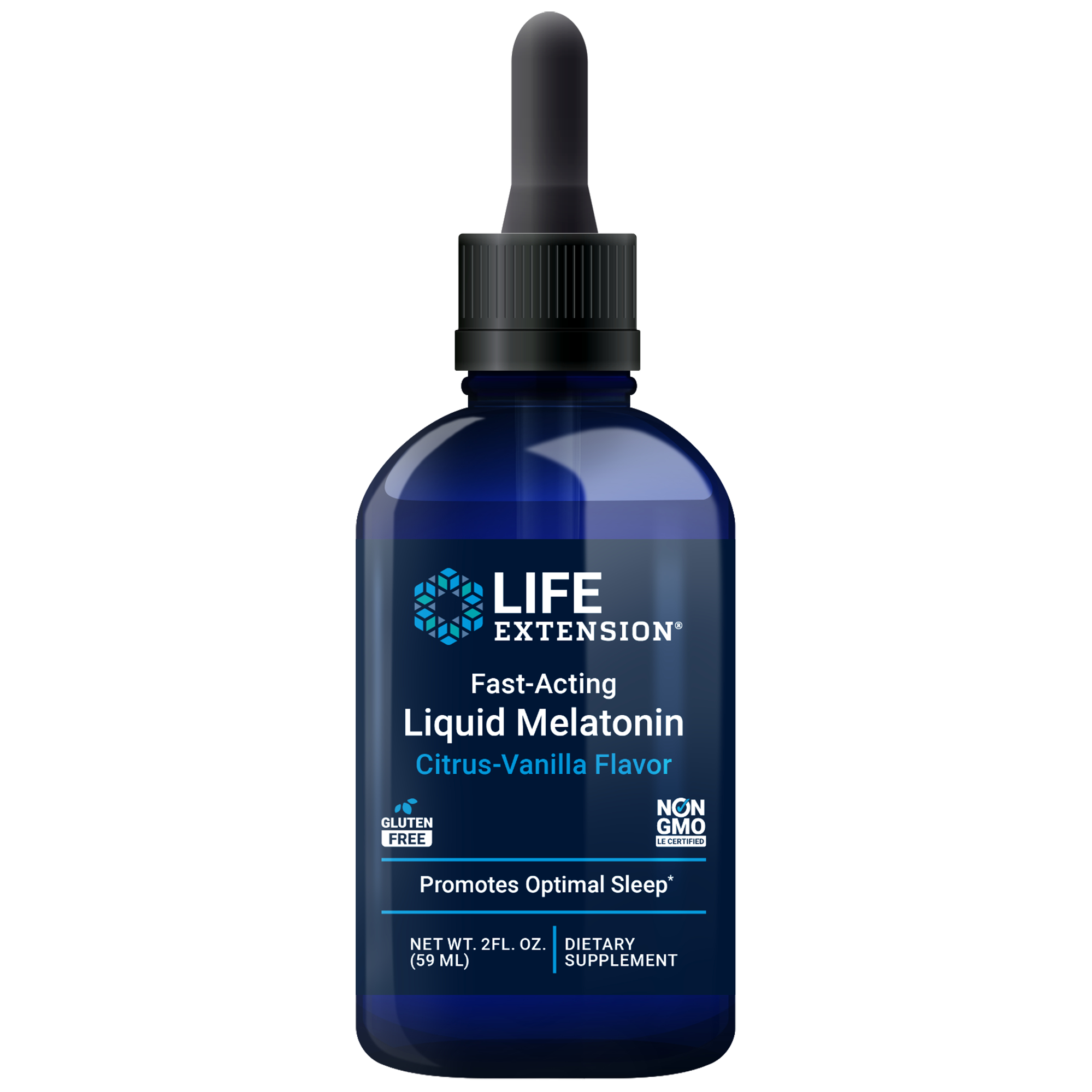 FastActing Liquid Melatonin  Promotes Optimal Sleep  Citrus Vanilla 2 Fl Oz