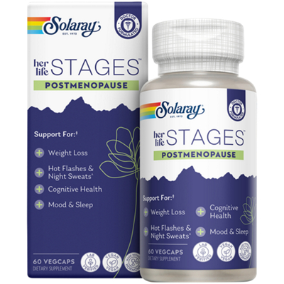 Her Life STAGES: PostMenopause - Supports Hot Flashes & Night Sweats (60 Capsules)