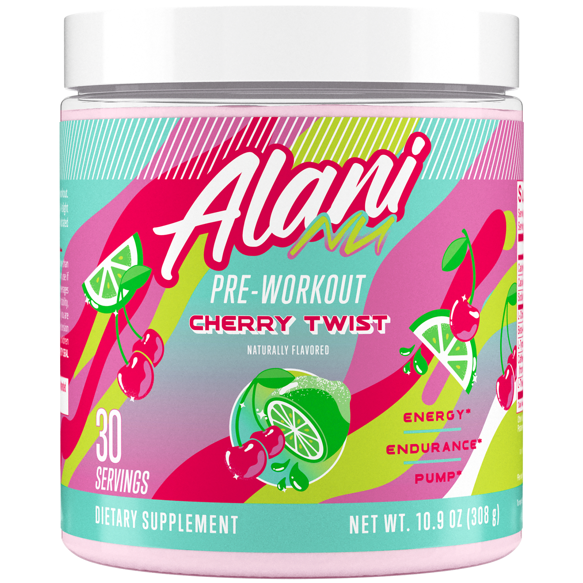 Alani Nu Pre-Workout Supports Energy, Endurance and Pump- Cherry Twist (10.69 oz. / 30 Servings)