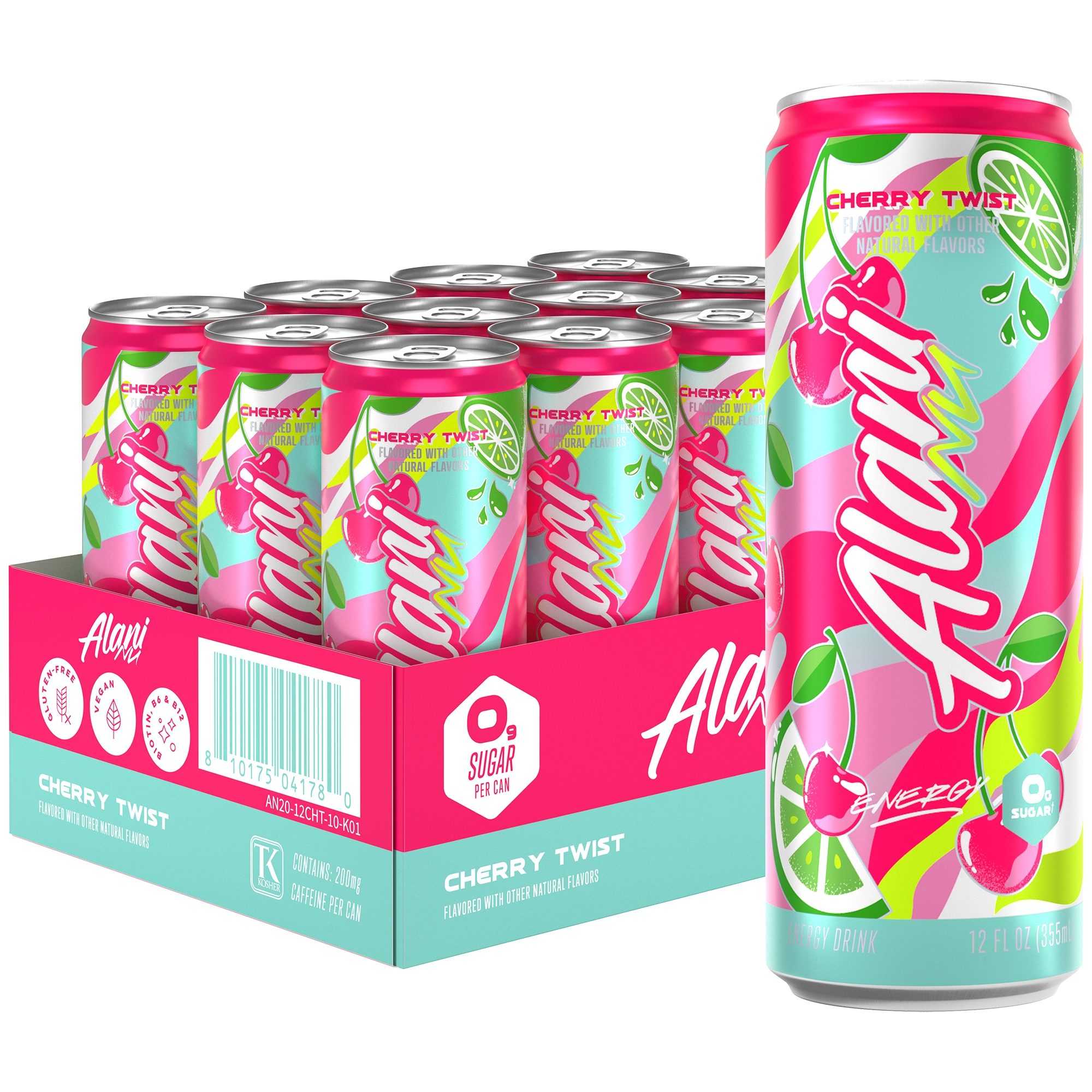Energy Drink  Cherry Twist Limited Edition 12 Drinks  12 Fl Oz Each