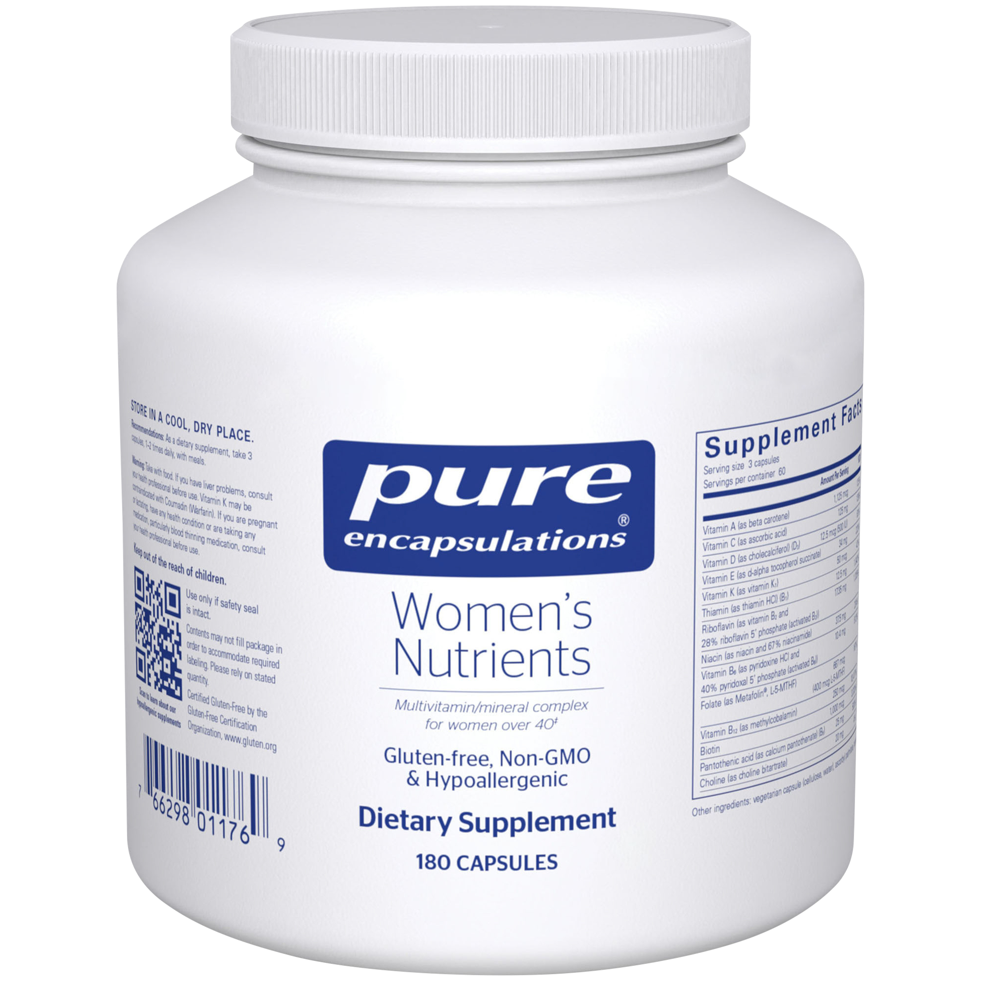 Womens Nutrients  Multivitamin  Mineral Complex for Women Over 40 180 Capsules