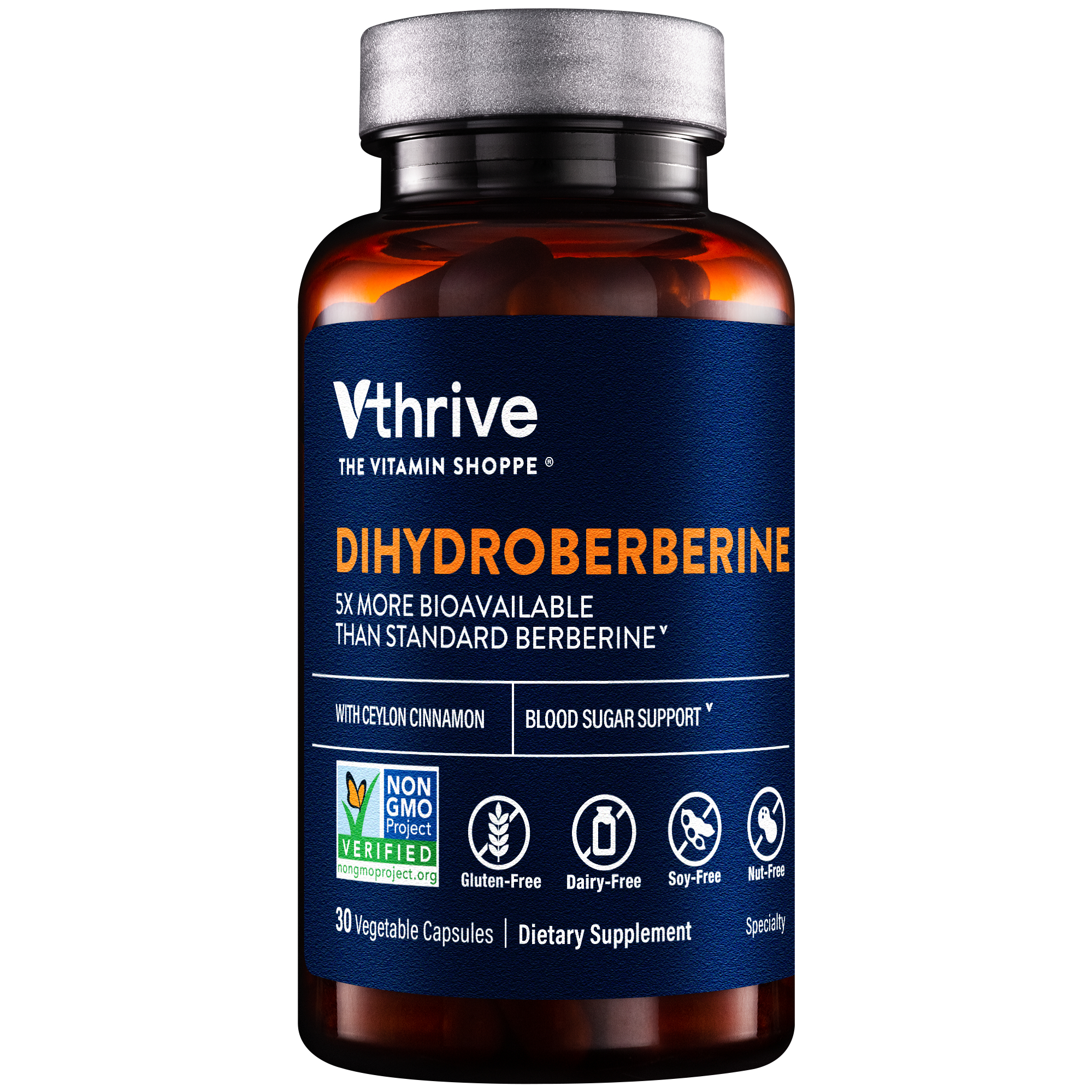 Dihydroberberine  Blood Sugar Support with Berberine  Ceylon Cinnamon 30 Capsules