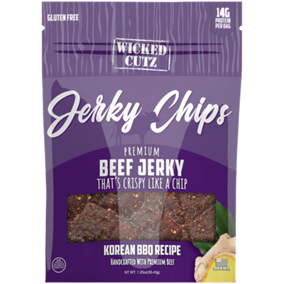Beef Jerky Chips - 14g Protein - Korean BBQ (1.25 Oz.)