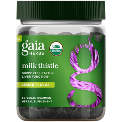 Milk Thistle Gummies - Supports Healthy Liver Function - Lemon (60 Gummies)