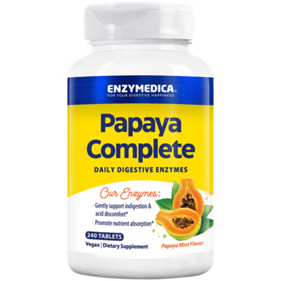 Papaya Complete Daily Digestive Enzymes - Papaya Mint (240 Tablets)