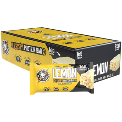 Crispy Protein Bar - 17g Protein - Lemon (12 Bars)