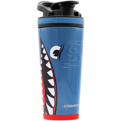 Double Wall Insulated Shaker Bottle - Blue Bomber (26 Fl. Oz. Capacity)