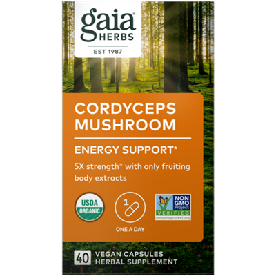 Organic Cordyceps Mushroom for Energy Support (40 Capsules)