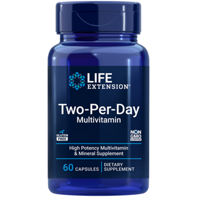 Two-Per-Day Multivitamin – High-Potency Multivitamin & Mineral Supplement (60 Capsules)