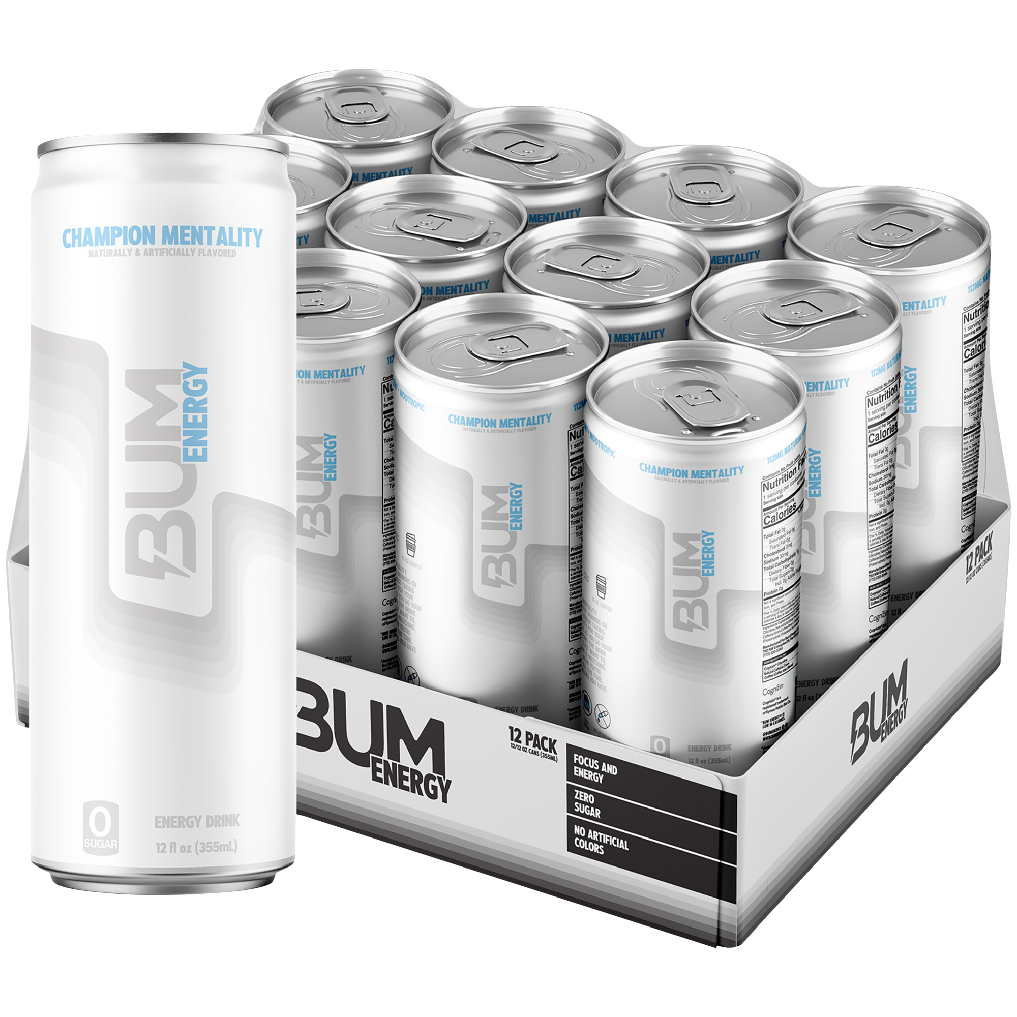 Energy Drink  Champion Mentality 12 Drinks 12 Fl Oz Each