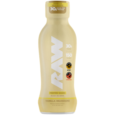 Protein Shake - 30g Grass Fed Protein - Vanilla Milkshake (12 Fl Oz. / 12 Drinks)