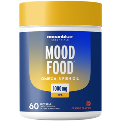 Mood Food Omega-3 Fish Oil - 1,000mg of EPA - Orange (60 Softgels)