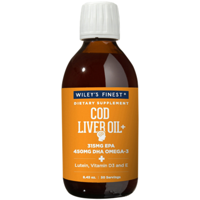 Cod Liver Oil+ Liquid with 765MG of Omega-3 (50 Servings)
