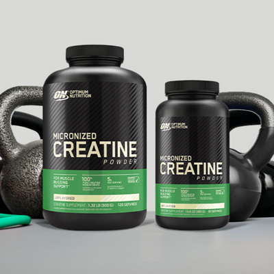 Two Optimum Nutrition Micronized Create Powders