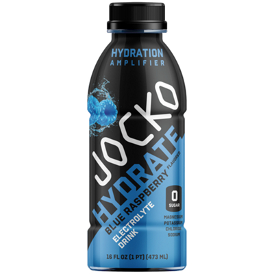 Jocko Hydrate – Hydration Amplifier Electrolyte Drink - Blue Raspberry (16 fl. oz./12 Drinks) 