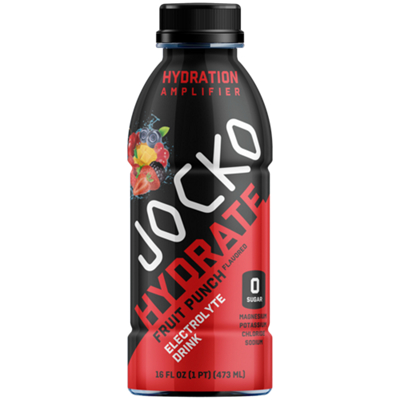 Jocko Hydrate – Hydration Amplifier Electrolyte Drink - Fruit Punch (16 fl. oz./12 Drinks) 