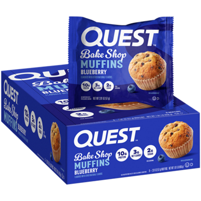 Quest Bake Shop Muffins - 10g Protein - Blueberry (8 Servings)