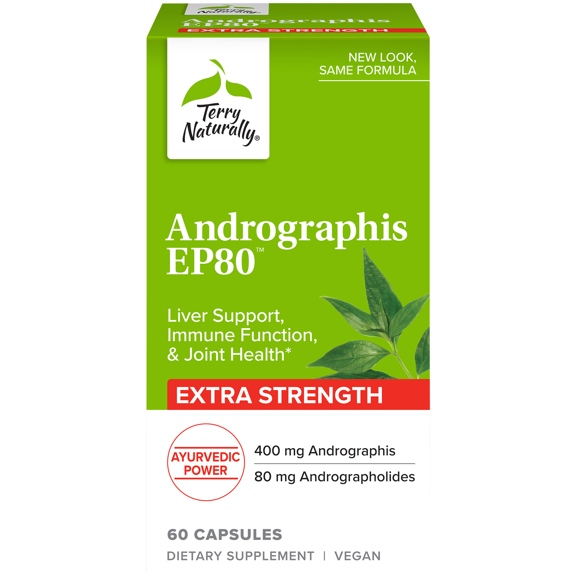 Andrographis EP80  Extra Strength  Liver Support Immune Function  Joint Health 60 Capsules