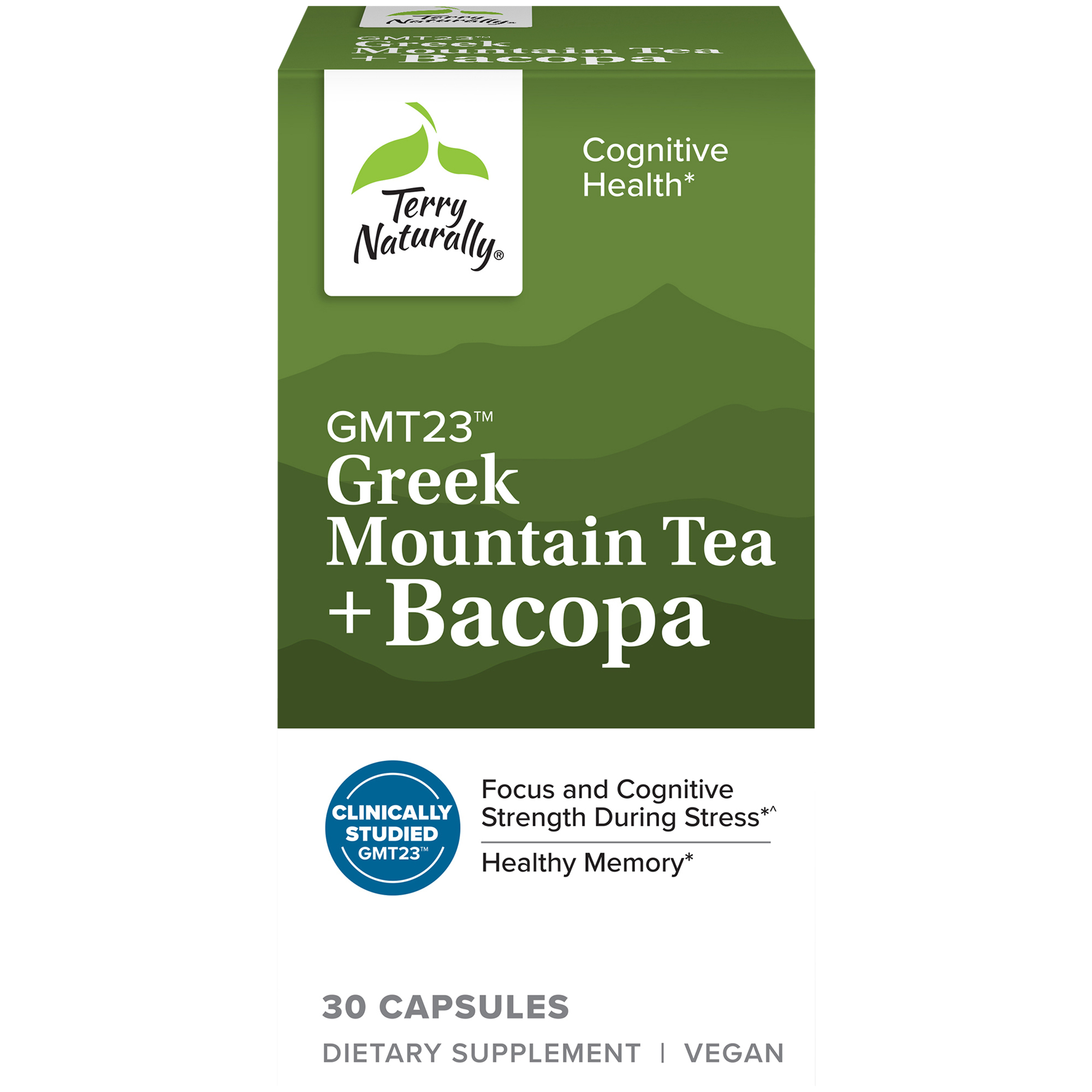 Greek Mountain Tea  Bacopa for Cognitive Health 30 Capsules