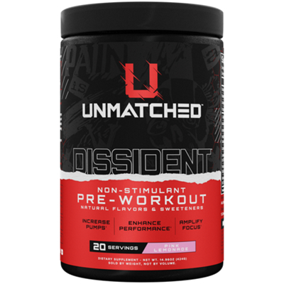 Dissident Non-Stimulant Pre-Workout - Pink Lemonade (14.96 Oz. / 20 Servings)
