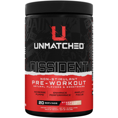 Dissident Non-Stimulant Pre-Workout - Strawberry Colada (14.6 Oz. / 20 Servings)