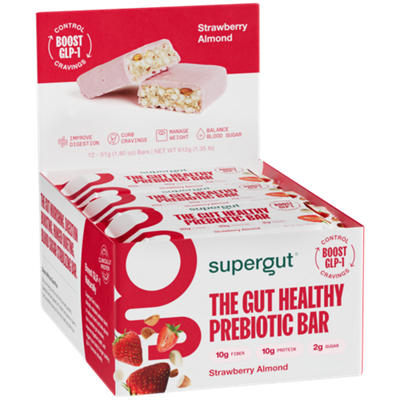 The Gut Healthy Prebiotic Bar - Strawberry Almond (12 Bars)