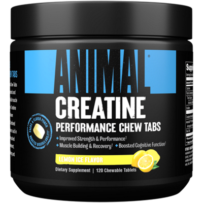 Animal Creatine Monohydrate Chews - Lemon Ice (120 Chewable Tablets)