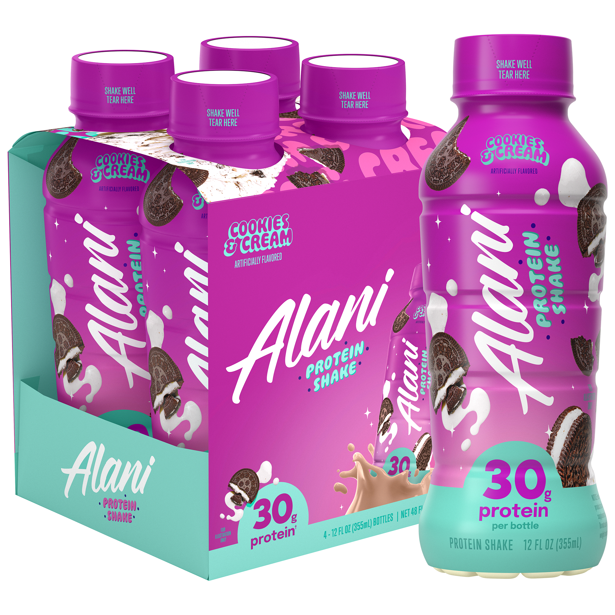 Protein Shake  Cookies  Cream  30g Protein 12 Fl Oz  12 Drinks