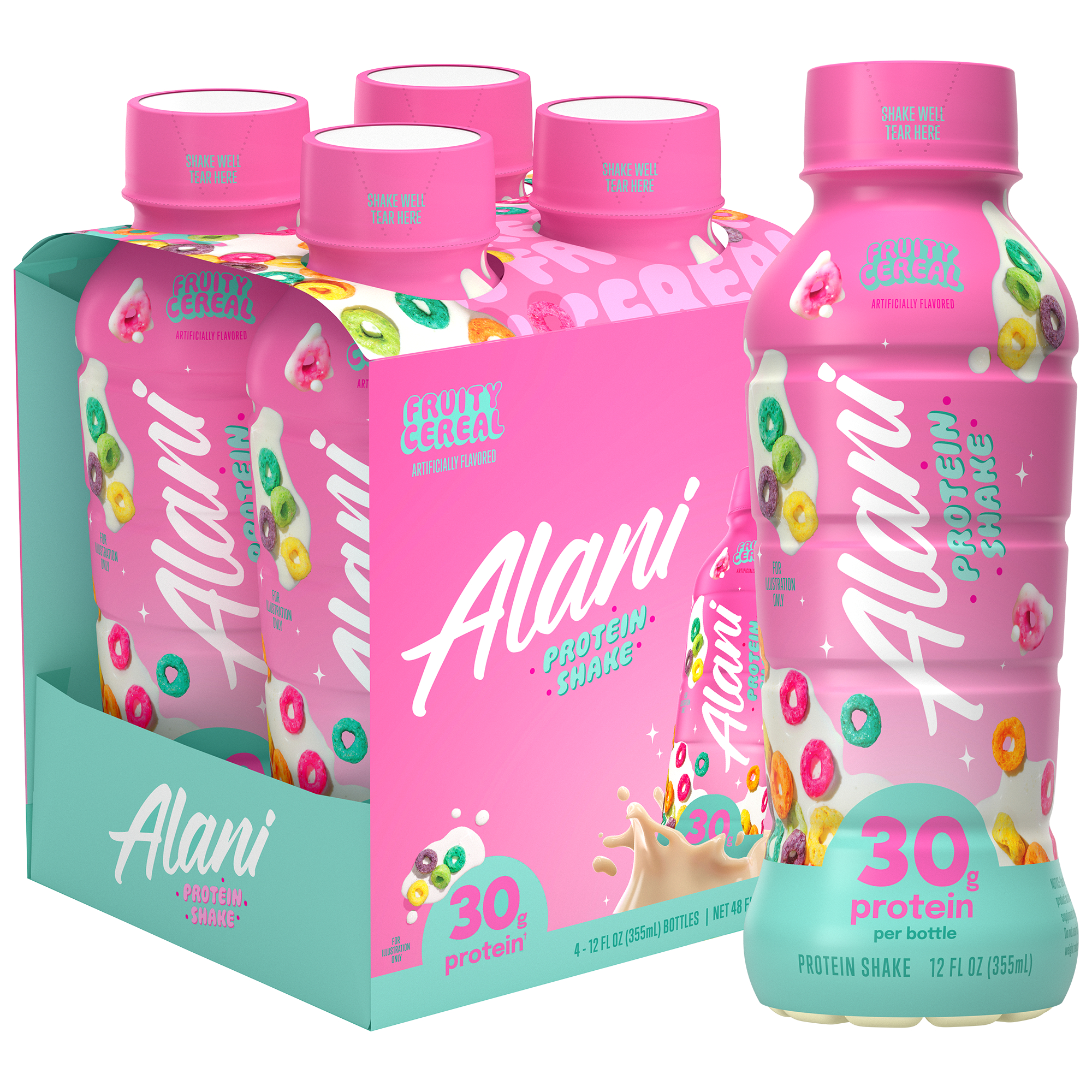 Protein Shake  Fruity Cereal  30g Protein 12 Fl Oz  12 Drinks