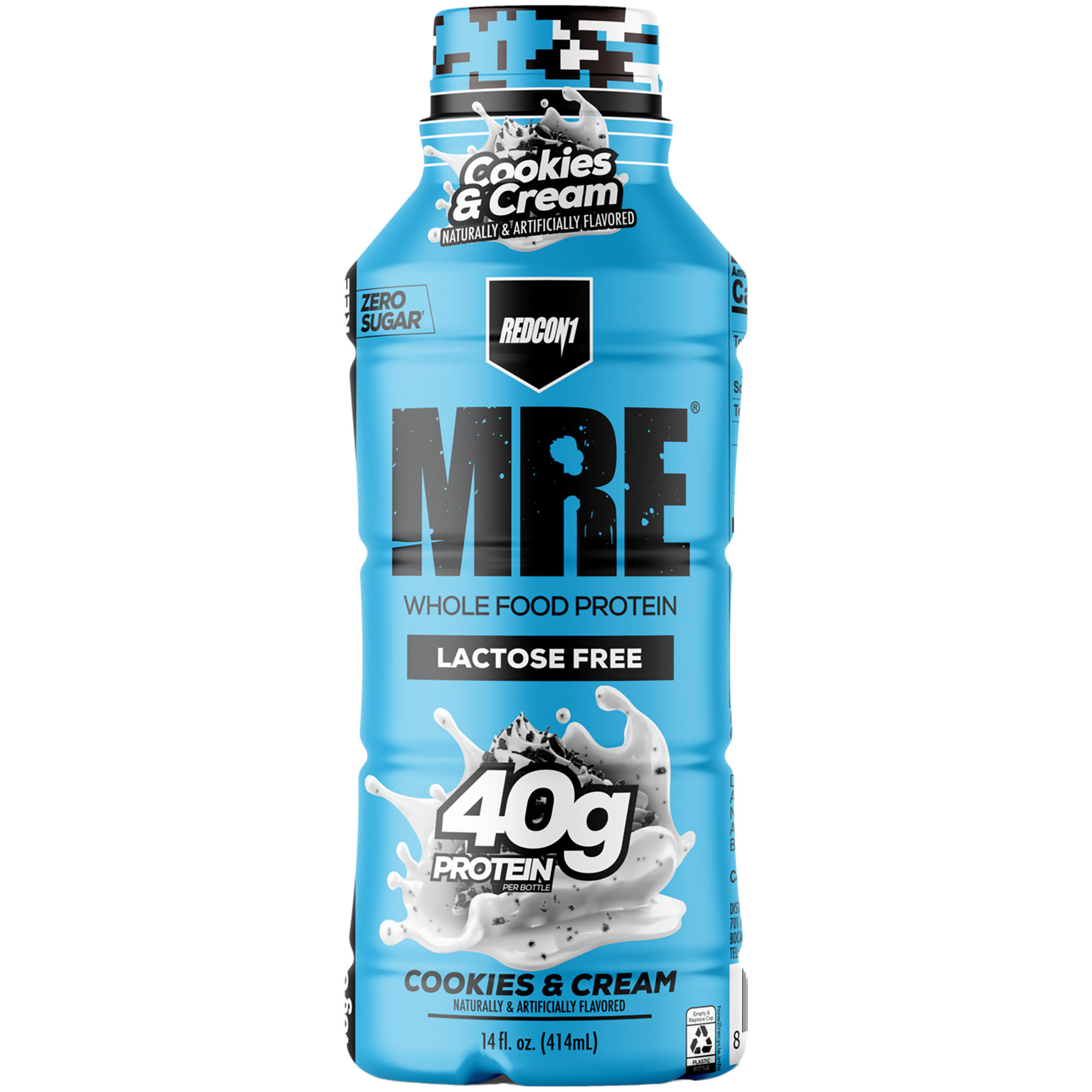 MRE Protein Shake  40g Protein  Cookies  Cream 14 Fl Oz  12 Drinks